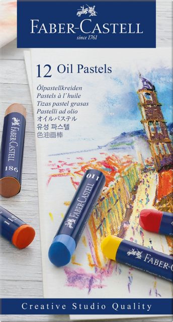 CREATIVE STUDIO OIL PASTELS SET 12