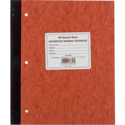 LABBOOK11x9 100SET 4x4QUAD BRW - New (SKU: 10368130)