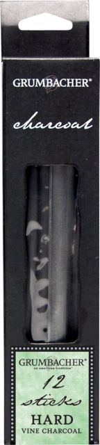 Grumbacher Vine Charcoal Hard 12-Pack