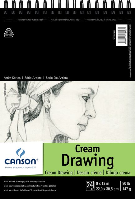 DRAWING CLASSIC CREAM 24 SHEETS 9x12