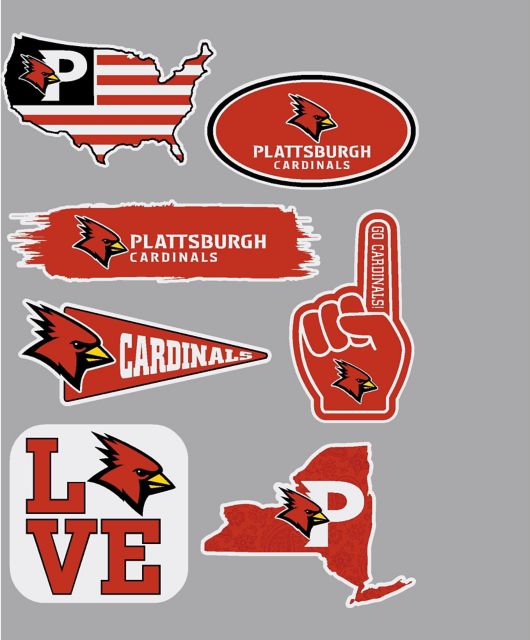 SUNY Plattsburgh 7.5'' x 7.5'' Sticker Sheet