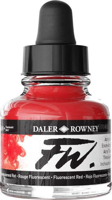 Fw Acrylic Ink 1OZ Fluor Red