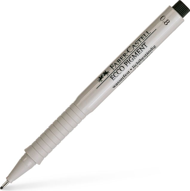 Ecco Pigment Fibre Tip 0.8 Black