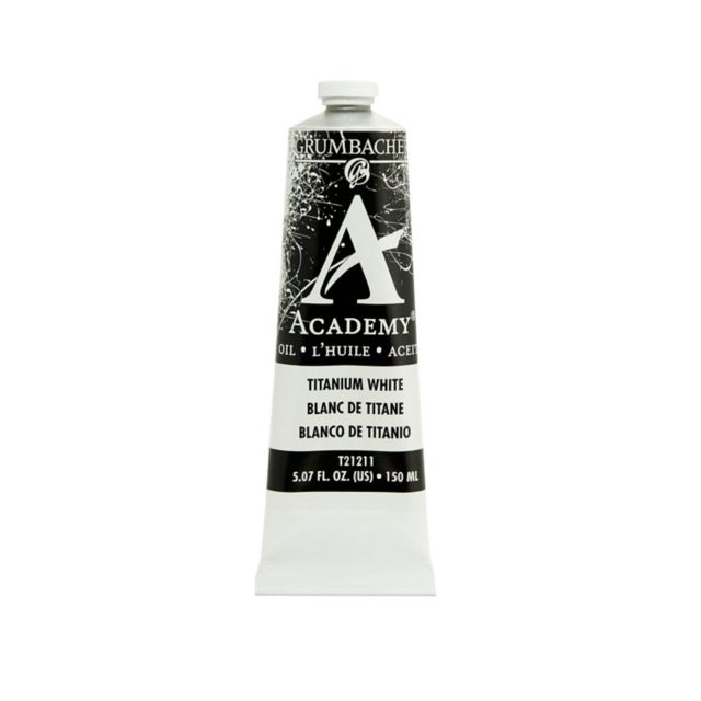 ACADEMY OIL 150ML TITANIUM WHITE