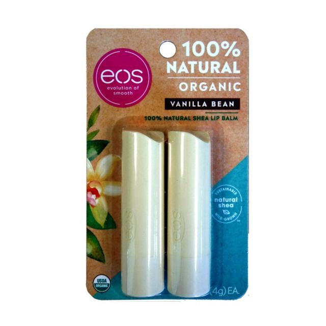 EOS 100% Natural Organic Shea Lip Balm - Vanilla Bean flavor
