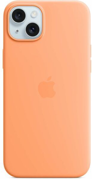 iPhone 15 Plus Silicone Case with MagSafe - Orange Sorbet