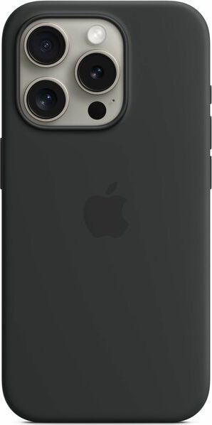 iPhone 15 Pro Silicone Case with MagSafe - Black