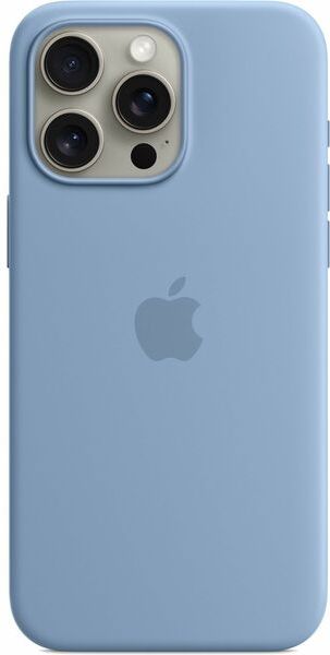 iPhone 15 Pro Max Silicone Case with MagSafe - Winter Blue