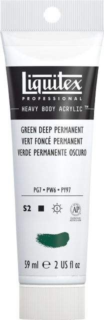 Heavy Body Acrylic 2oz Green Deep Permanent