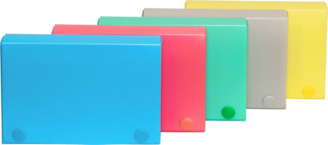 POLY INDX CARD CASE 3X5 ASST