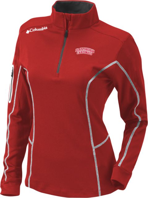 SUNY Plattsburgh Columbia Womens Omni Wick Shotgun 1/4 Zip Arch. Cardinals - ONLINE ONLY