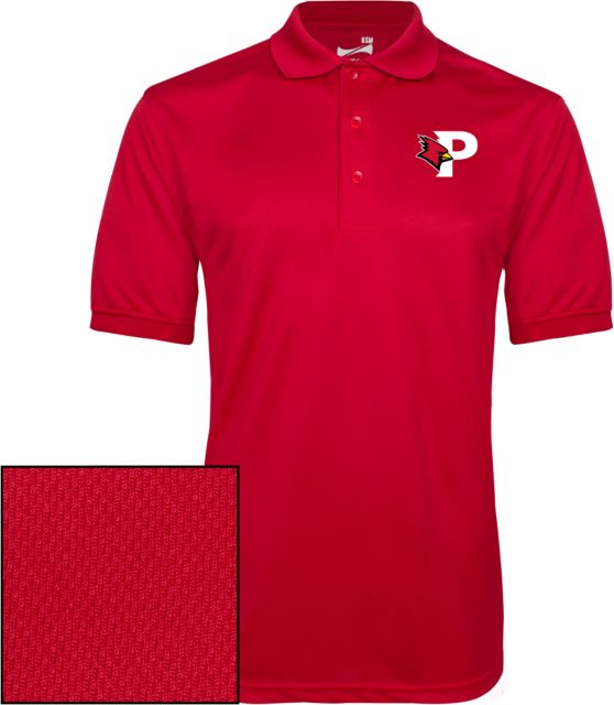 SUNY Plattsburgh Dry Mesh Polo P Cardinals - ONLINE ONLY
