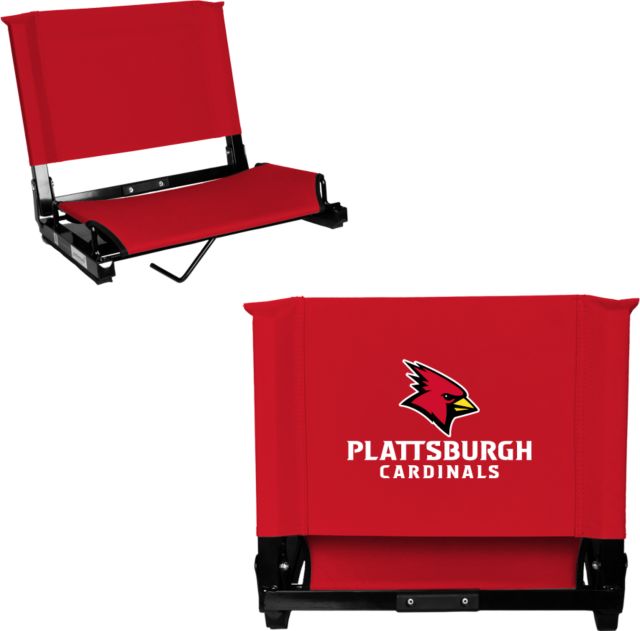 SUNY Plattsburgh Stadium Chair Stacked Mark - ONLINE ONLY