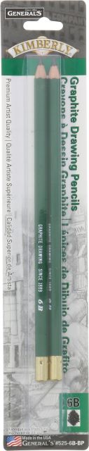Kimberly Graph Pencil 6B 2/Pack