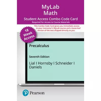 MyLab Math with Pearson eText (up to 18-weeks) + Print Combo Access Code for Precalculus
