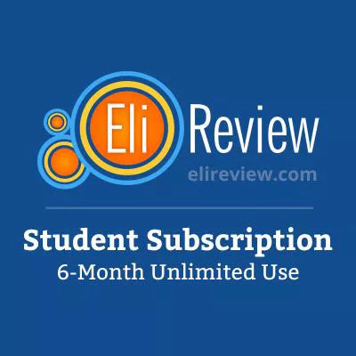 1 Term Subscription - Access Code for Eli Review