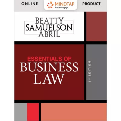 MindTap Business Law, 1 term (6 months) Instant Access for Beatty/Samuelson/Abril's Essentials of Business Law