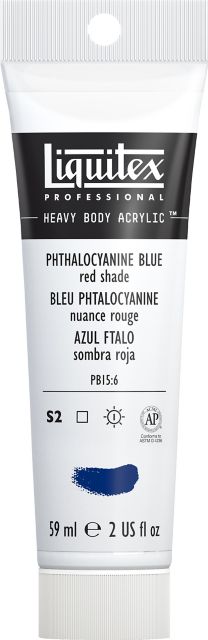 Heavy Body Acrylic 2oz Phthalo Blue Red Shade