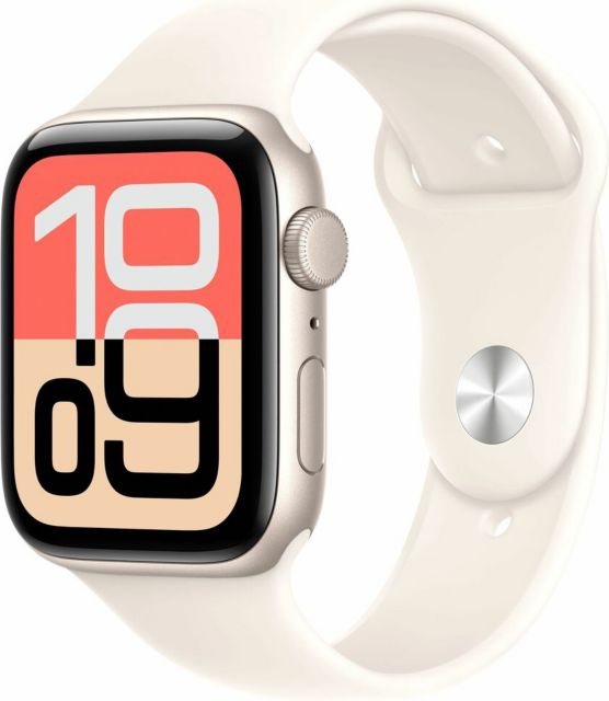 Apple Watch SE 3 GPS 40mm Starlight Aluminum Case with Starlight Sport Band - S/M