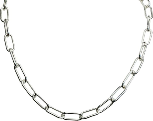 Link Paperclip Stat Ch Sil Bracelets